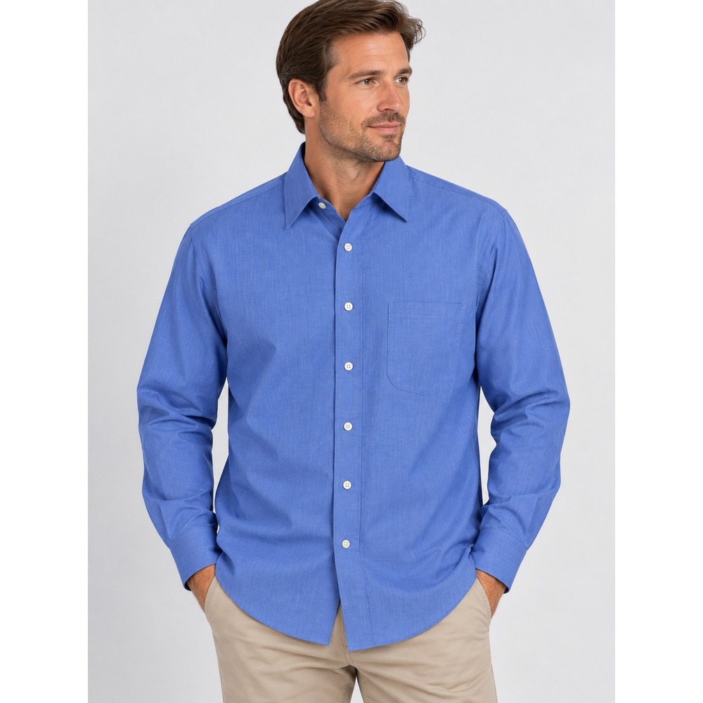 Brooks Brothers XL Madison Non-Iron Blue Supima Cotton French Cuff Shirt 17-36